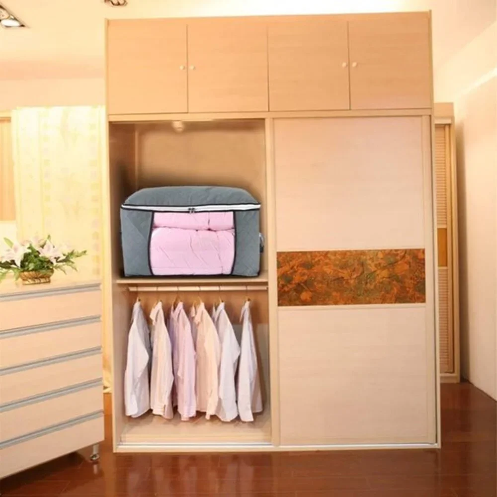 Jumbo Zippered Storage Bag for Closet King Comforter, pillow, quilt, bedding, Cl